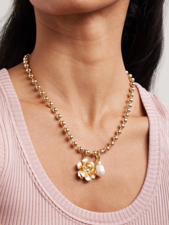 Roxanne Assoulin Jewelry - Roxanne Assoulin The Flower Meets The Pearl Necklace
